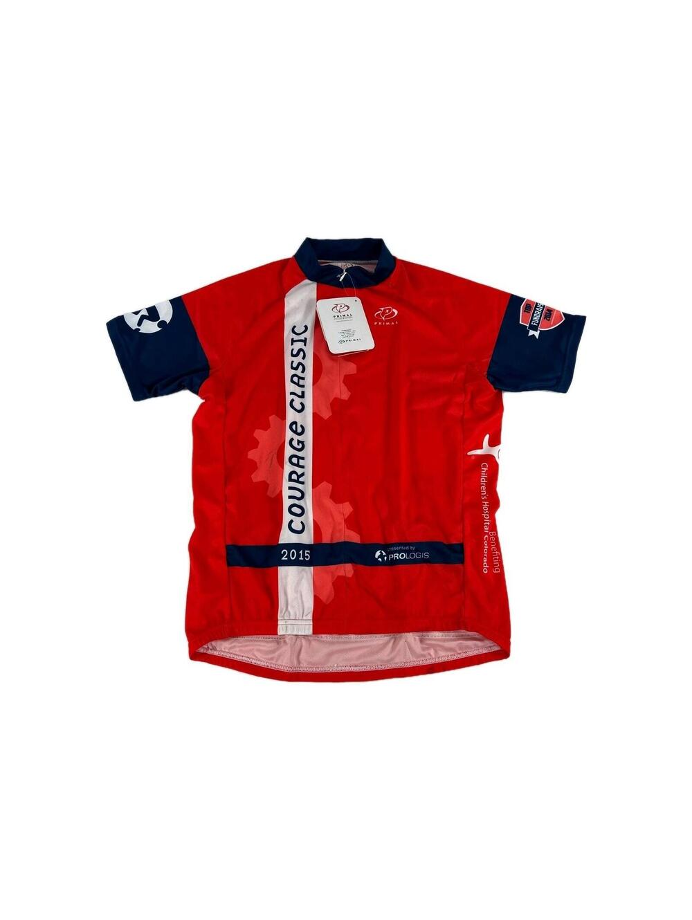 Primal Brand Cycling Jersey Short Sleeve Size L Mens Red Sports Shirt